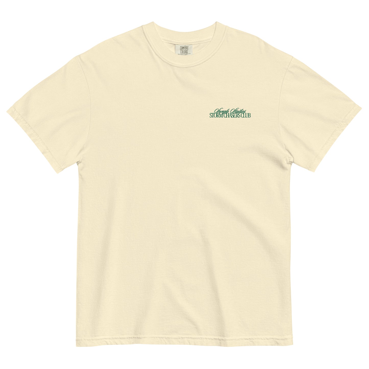 STORM CHASER CLUB | Embroidered Unisex garment-dyed heavyweight t-shirt