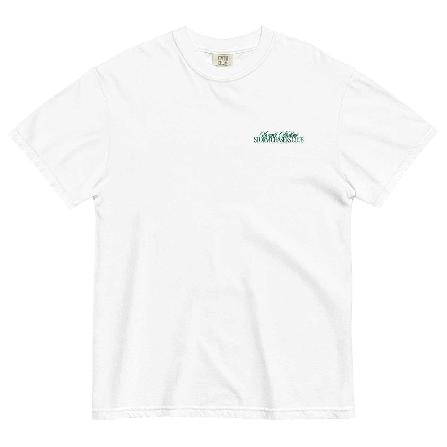 STORM CHASER CLUB | Embroidered Unisex garment-dyed heavyweight t-shirt